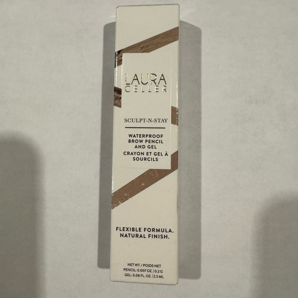 Laura Geller Sculpt-N-Stay Brow Pencil and Gel - White Box